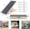 42" Long and Adjustable Dog Cats Ramp, Folding Portable Wooden Pet Ramp for All Small and Older Animals