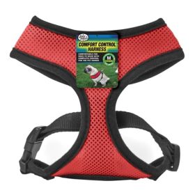 Four Paws Comfort Control Dog Harness Red Medium