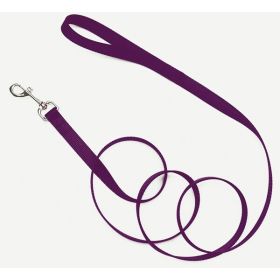 Coastal Single-Ply Nylon Dog Leash Purple 5-8 in x 6 ft