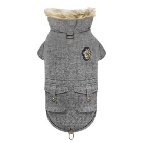 Canada Pooch Dog Army Parka Salt & Pepper 16