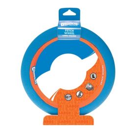 Chuckit! Fetch Wheel Dog Toy Blue; Orange Large