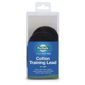 PetSafe Cotton Training Leash Black 5-8 in x 20 ft